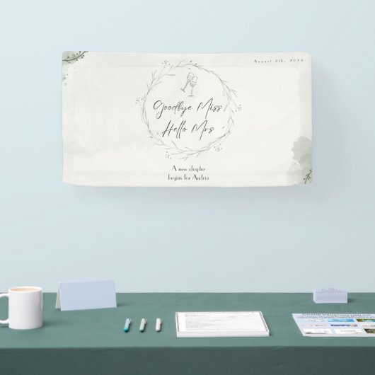 Hallo Tot ziens, Miss. | Vrijgezellenfeest-banner Spandoek (Beurs)