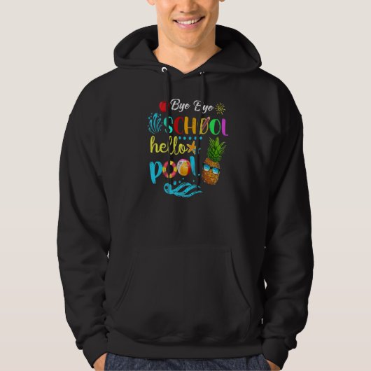 Hallo Tot ziens school Hoodie (Voorkant)