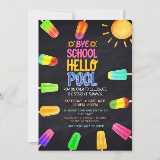 Hallo Tot ziens school Kaart (Voorkant)