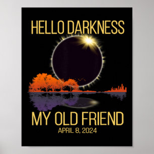 Hallo Totale zonsverduistering 04.08.24 Poster