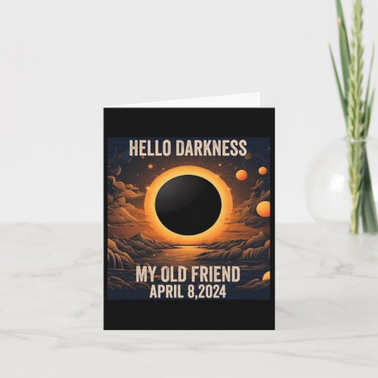 Hallo Totale zonsverduistering Kaart (Voorkant)