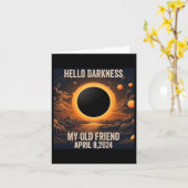 Hallo Totale zonsverduistering Kaart (Gele Bloem)