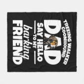 Hallo Treeing Walker Coonhound Dad Say Fleece Deken (Voorkant (Horizontaal))