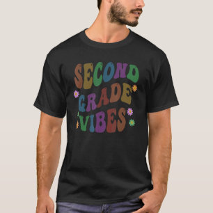 Hallo Trendy tweedeklas Vibes-leraar T-shirt