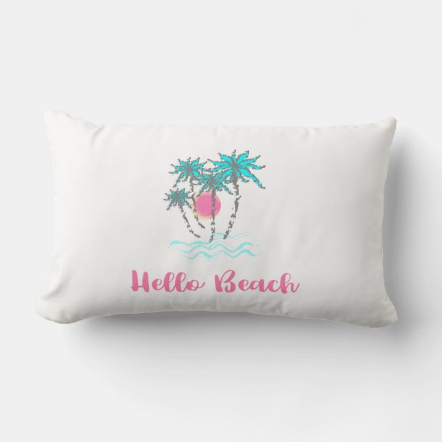 hallo Tropische zomer Kussen (Voorkant)