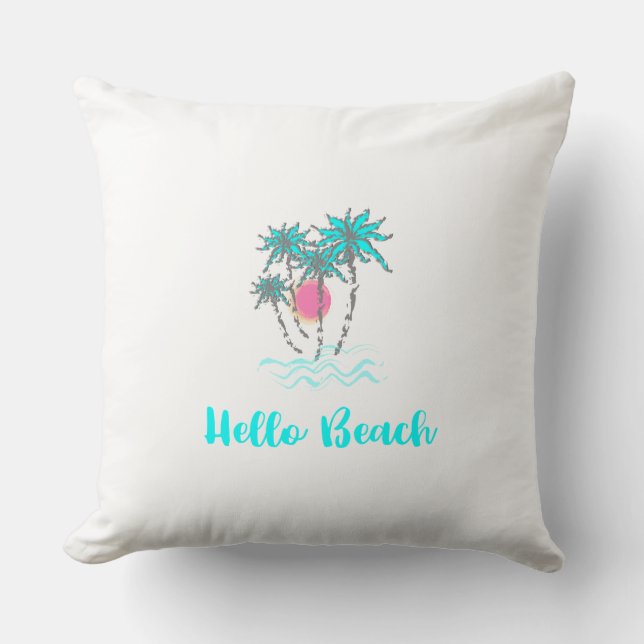 hallo Tropische zomer Kussen (Voorkant)
