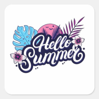 Hallo Tropische zomer Sticker