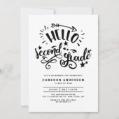 hallo tweede graad | Afstuderen van de eerste graa Kaart (Voorkant)