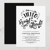 hallo tweede graad | Afstuderen van de eerste graa Kaart (Voorkant / Achterkant)