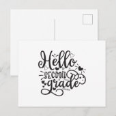 hallo tweede graad briefkaart (Voorkant / Achterkant)