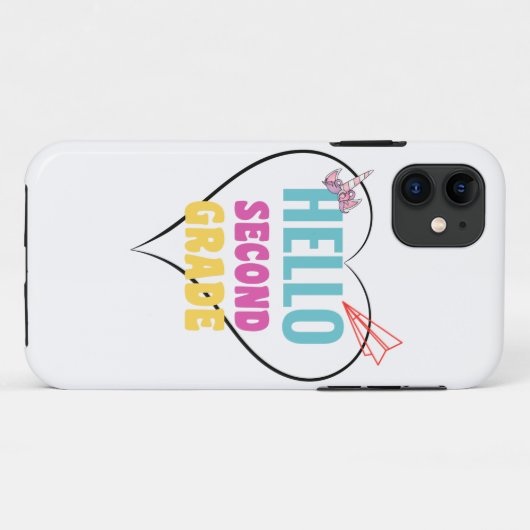 hallo tweede graad Case-Mate iPhone case (Achterkant (horizontaal))