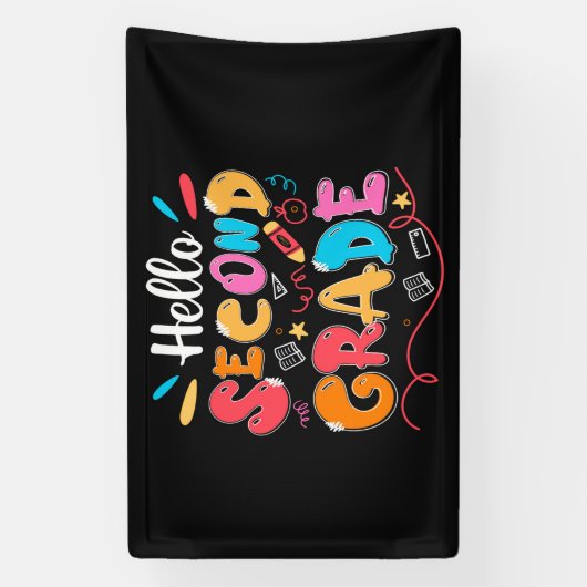 hallo tweede graad spandoek (Verticaal)