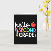 hallo Tweede graad Team 2e graad Terug naar School Kaart (Gele Bloem)