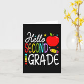 hallo Tweede graad Team 2e graad Terug naar School Kaart (Gele Bloem)