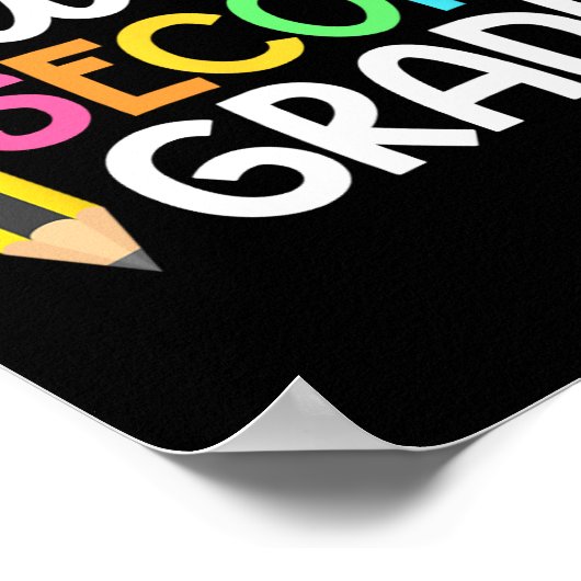 hallo Tweede graad Team 2e graad Terug naar School Poster (Hoek)