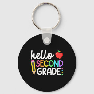 hallo Tweede graad Team 2e graad Terug naar School Sleutelhanger