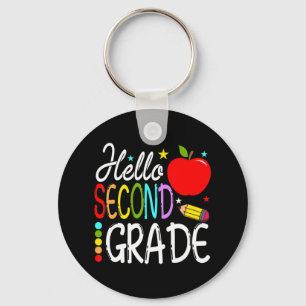hallo Tweede graad Team 2e graad Terug naar School Sleutelhanger