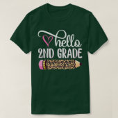 hallo Tweede graad Team 2e graad Terug naar School T-shirt (Design voorkant)