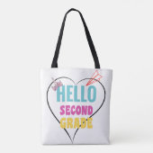 hallo tweede graad tote bag (Achterkant)