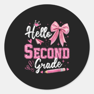 hallo tweede graad tweede graad terug naar de scho ronde sticker