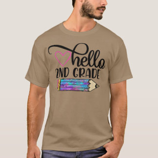 hallo tweede graad van het Team tweede graad terug T-shirt