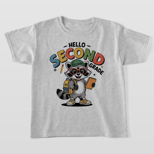 Hallo Tweede Klas Coquette Strik Lerares Meisje T-shirt (Laagn)