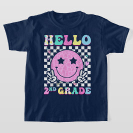 Hallo Tweede Klas Coquette Strik Lerares Meisje T-shirt
