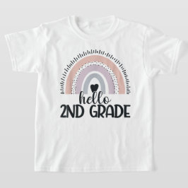 Hallo Tweede Klas Coquette Strik Lerares Meisje T-shirt
