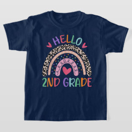Hallo Tweede Klas Coquette Strik Lerares Meisje T-shirt