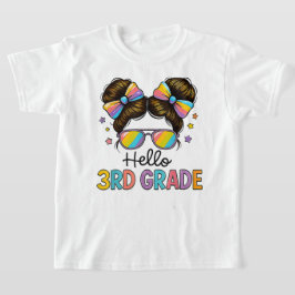 Hallo Tweede Klas Coquette Strik Lerares Meisje T-shirt