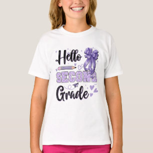Hallo tweede klas eerste schooldag Coquette T-shirt