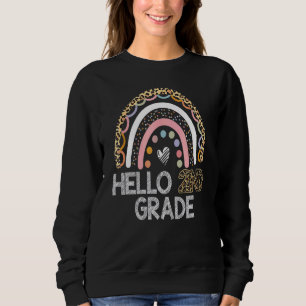 hallo tweede klas regenboog terug naar schoolthee trui