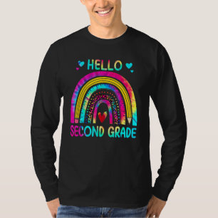 Hallo Tweede Klas Team Eerste Dag Van School Tie D T-shirt