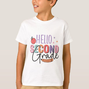 Hallo Tweede klas Terug naar School T-shirt