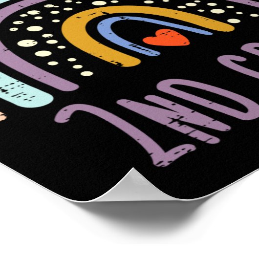 hallo tweede klas tweede eerste schooldag T Poster (Hoek)