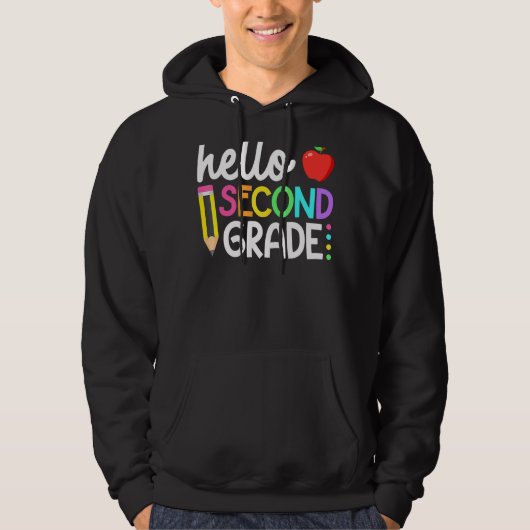hallo tweede rang van het team hoodie (Voorkant)