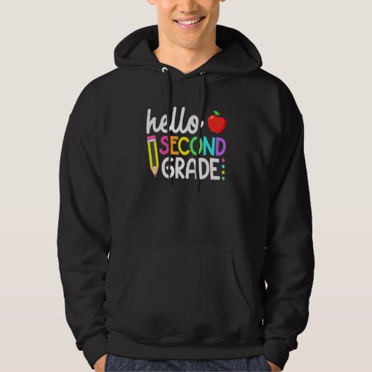hallo tweede rang van het team hoodie (Voorkant)