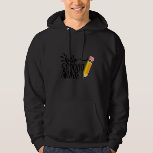 hallo tweede rang van het team hoodie (Voorkant)