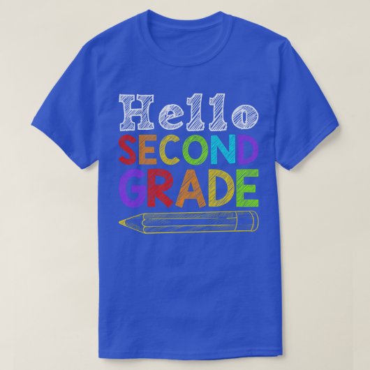 hallo tweede rang van het team t-shirt (Design voorkant)