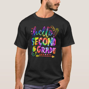 Hallo tweedeklas stropdas dye terug naar school le t-shirt