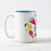 hallo tweekleurige koffiemok (Links)