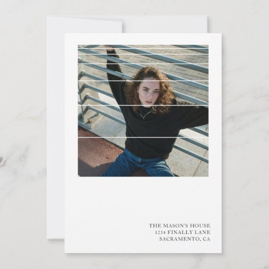 Hallo Twenty One Modern Afbeelding 21e verjaardag Kaart (Achterkant)