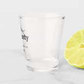 Hallo twintig verjaardag naam toevoegen est. Minim Shot Glas (Rechts)