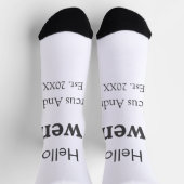 Hallo twintig verjaardag naam toevoegen est. Minim Sokken (Top)