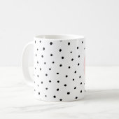 hallo Typografie en Polka Dot Dance Koffiemok (Voorkant links)