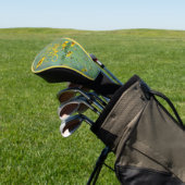 hallo Typografie Gele bloem Foto Golfheadcover (Insitu)