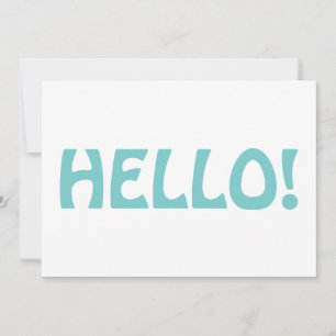 Hallo · Typografie Moderne minimalistische trendy  Bedankkaart