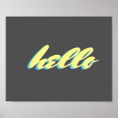 hallo typografie poster (Voorkant)