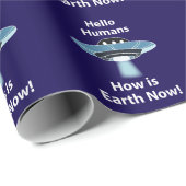 Hallo UFO Hoe is de aarde nu UFO? Cadeaupapier (Rol Hoek)