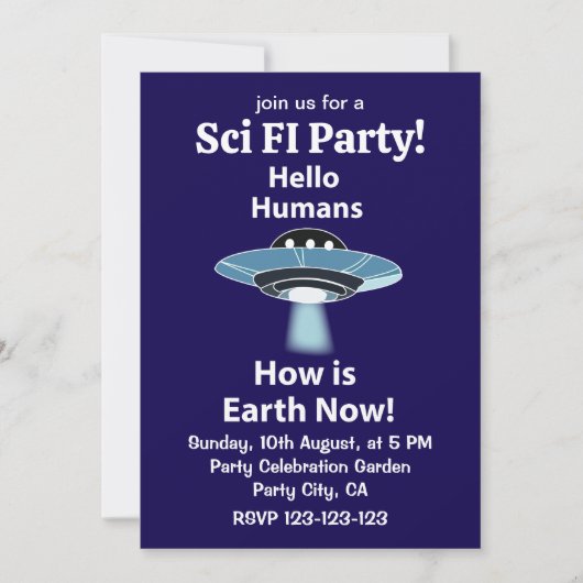 Hallo UFO Hoe is de aarde nu UFO? Kaart (Voorkant)